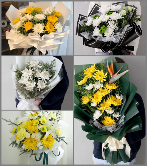 黑龙江大庆萨尔图区铁人街道白事花束代送